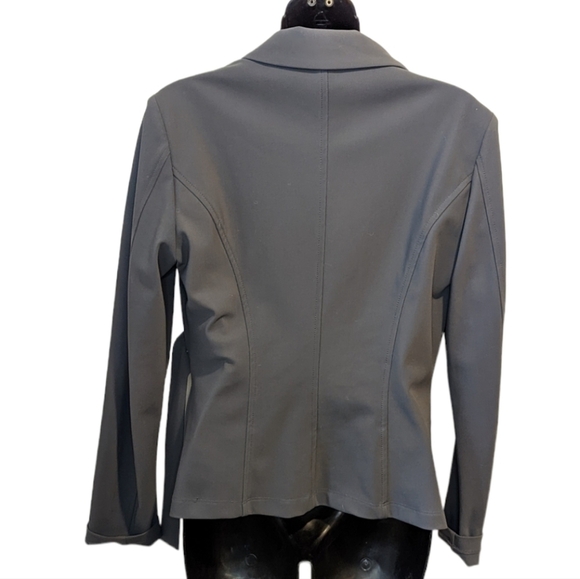 sarah Pacini grey asymmetrical jacket size 1 - Picture 5 of 9